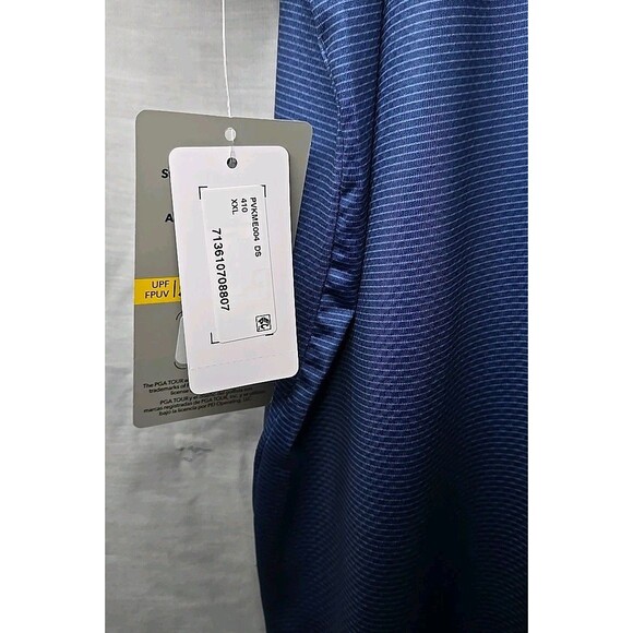 NWT PGA Tour Pro Series Stretch Polo Shirt Sz XXL True Navy - Picture 8 of 9